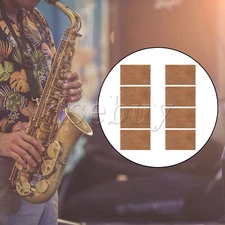 8 Pieces Saxophone Neck Cork Pads for Woodwinds Instrument 2.44 x 1.61 Inch