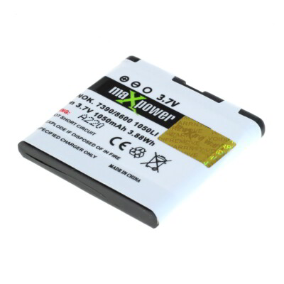 Akku MaxPower f. Nokia 5700 XpressMusic 1050mAh Li-Ionen (BP-5M)