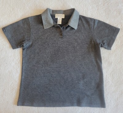 TEHAMA Nancy Haley Gray Golf Polo Shirt VGUC Womens Size 8P