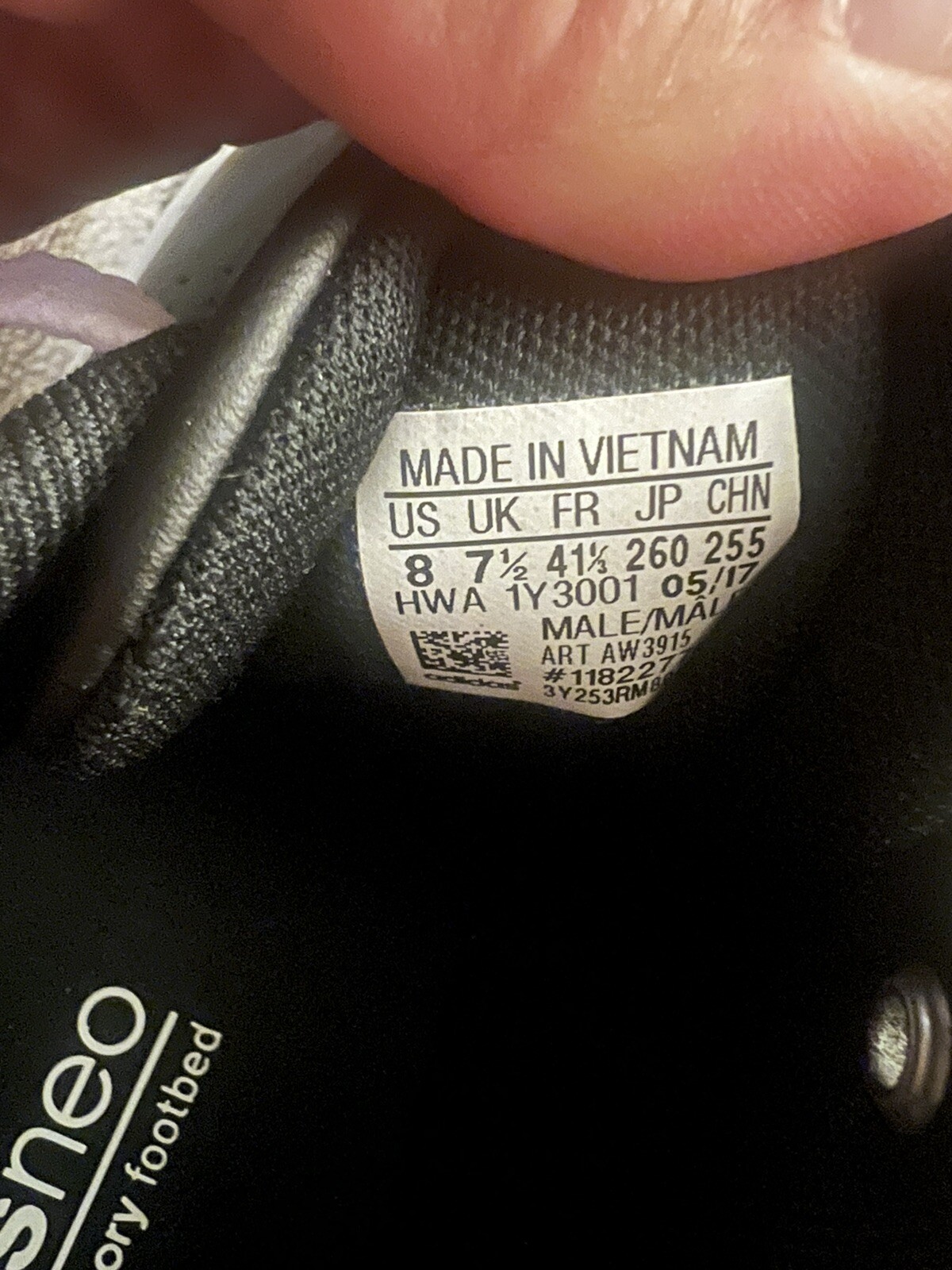 Size 8 - adidas Cloudfoam Advantage Clean Core Black for sale  