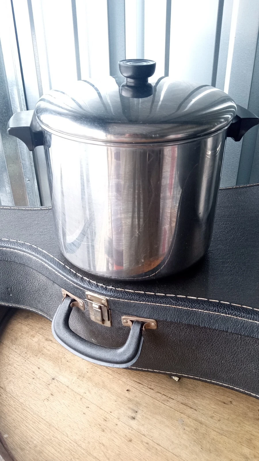 Revere Ware Lot of 2-8 QT STOCK+ 3 QT STEAMER *NOT* Copper, Pots w/ Lids VGC