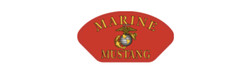 4" us marine corps usmc mustang red bumper sticker decal usa made