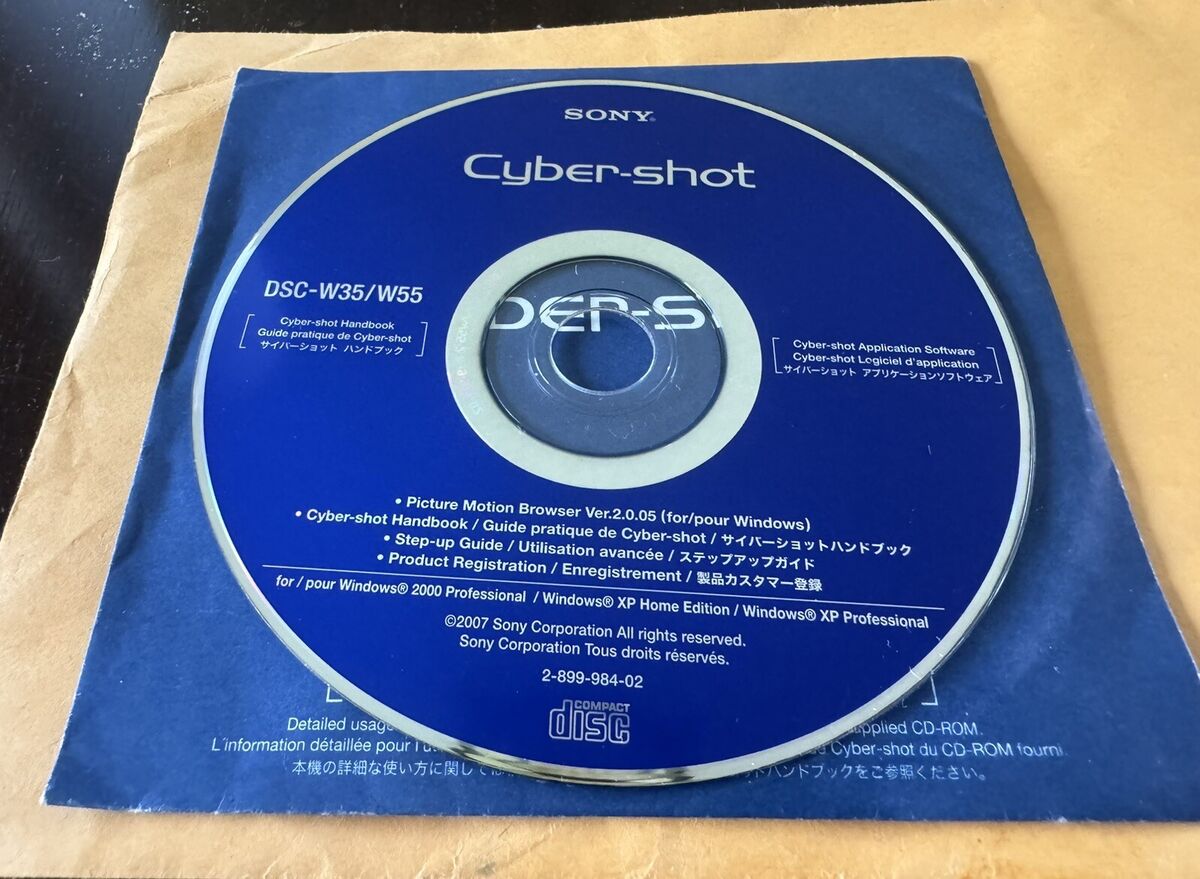 Sony Cyber-shot DSC-W35/W55 CD ROM Only, NO Camera | eBay Sony Cyber-shot DSC-W35/W55 CD ROM Only, NO Camera | eBay