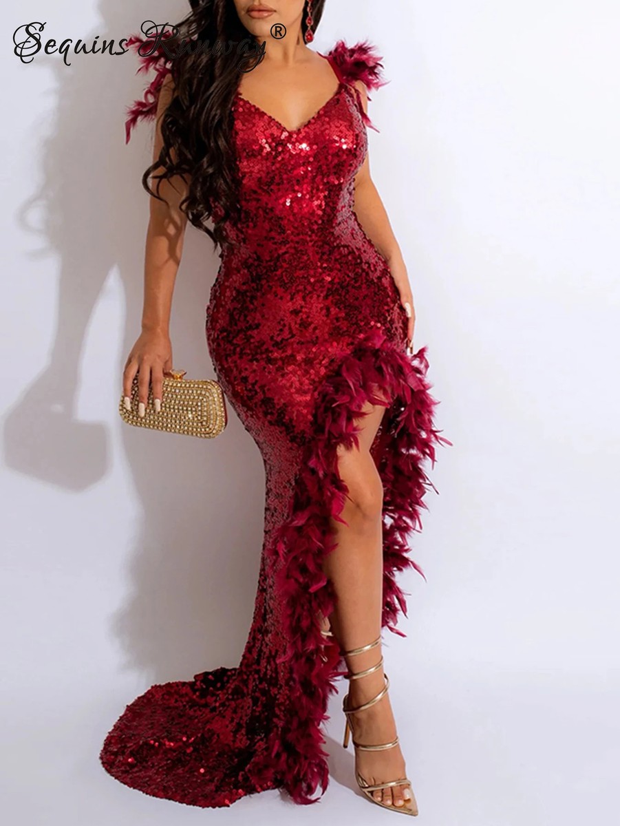 fitted lace wedding dress Sexy Sheath Strapless Red Birthday Dress 22th Birthday Outfits P812 main image 1