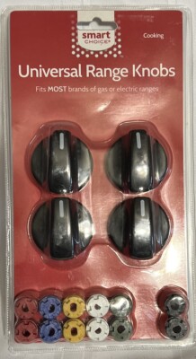 Fits Most Gas Or Electric Range Stoves Smart Choice Universal Knobs BLACK
