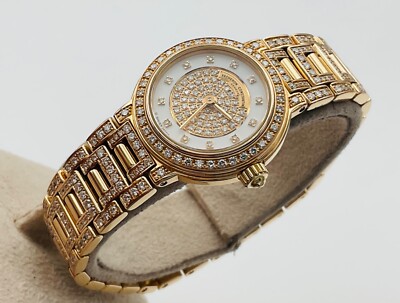 Vacheron Constantin 18K Rose Gold Patrimony Traditionnelle Factory Diamond Watch