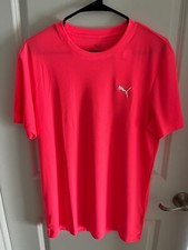 Puma Golf T-Shirt Fairway SS Tee Sunset Glow Pink Size Medium 635008-02