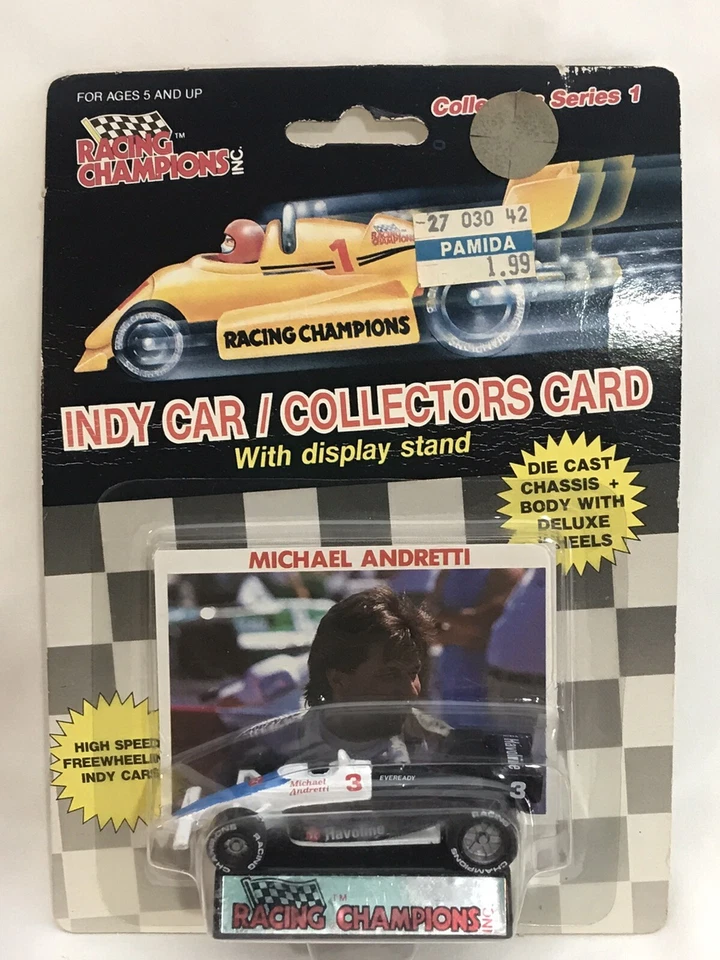 NUEVO 1989 Racing Champions MICHAEL ANDRETTI AL OUR EMERSON FITTIPALDI Indy Car  Foto 4 de 4