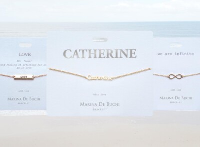 Personalised Gold Bracelets Marina De Buchi Many Names