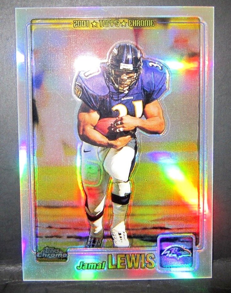 JAMAL LEWIS 2001 TOPPS CHROME SILVER REFRACTOR#197/999!RAVENS RB GOAT