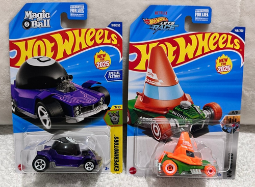 2025 Hot Wheels~ Decidedly Go Magic 8 Ball & Cone Shaker