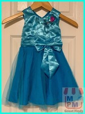 Toddler Girl Formal Dress, Toddler Girl Turquoise Gown Size 3T