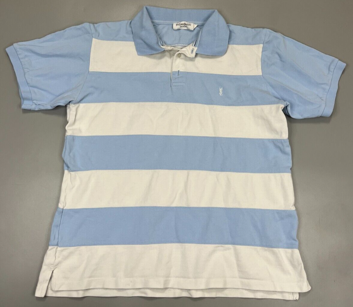 Polo vintage YSL a righe Yves Saint Laurent taglia L grande