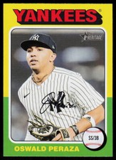 2024 Topps Heritage Oswald Peraza #273 BASEBALL New York Yankees