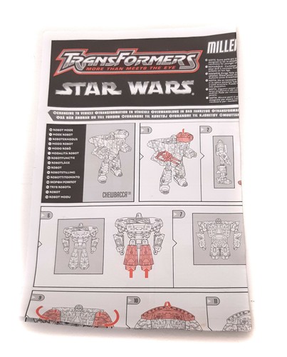 Star Wars Transformers Deluxe MILLENIUM FALCON Figur Spielzeugfahrzeug komplett RAR - Bild 3 von 3