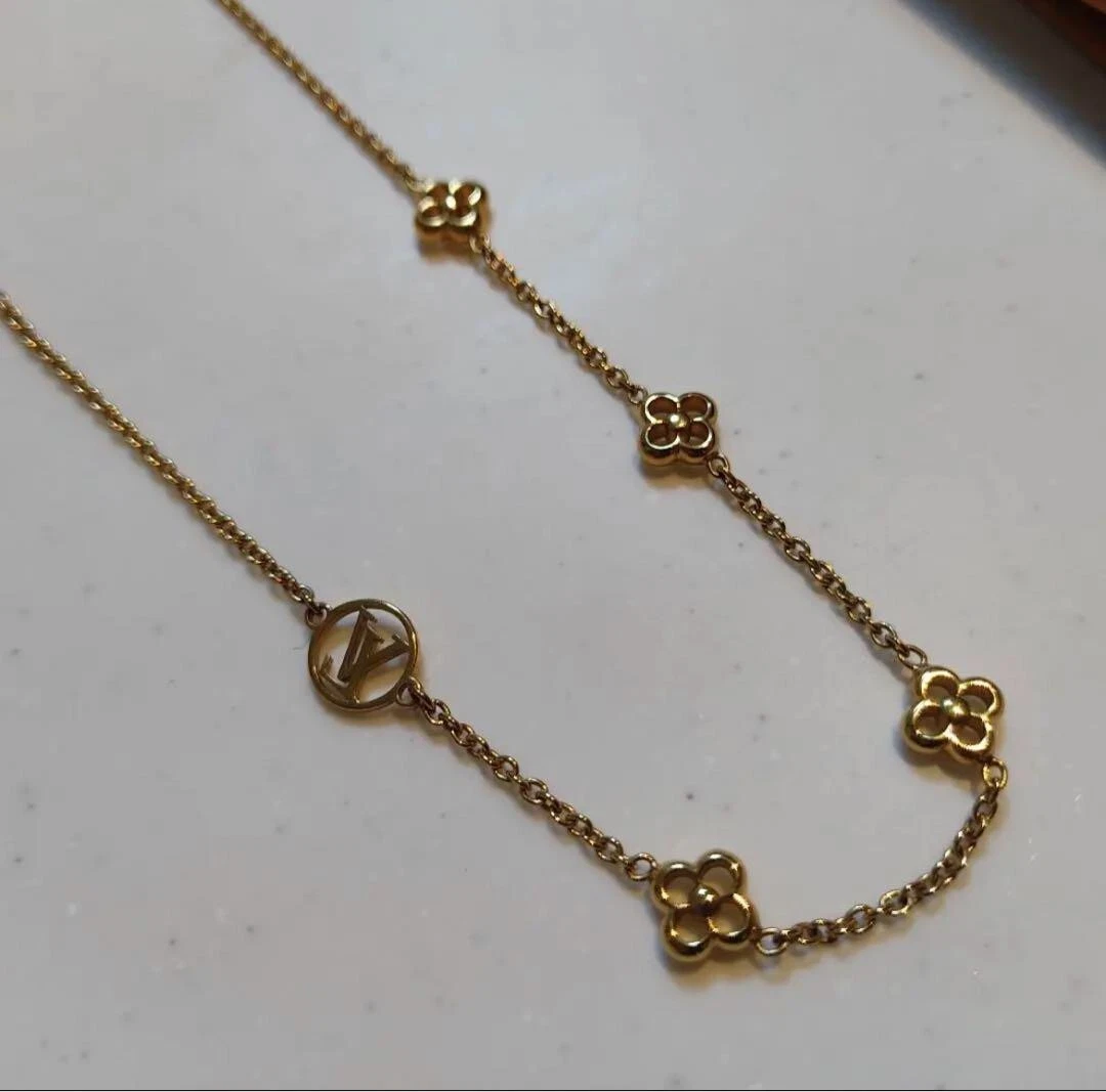 Vintage Louis Vuitton Flower Full Long Necklace