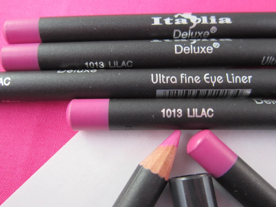 Italia Deluxe Lápiz Delineador de Ojos Ultra Fino 12 Delineadores de Ojos Lote Selecciona Tu Color Foto 2 de 2