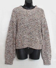 Veronica Beard Ryce Cotton Crewneck Pullover Sweater Size M