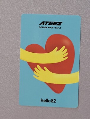 ATEEZ GOLDEN HOUR PART.1 HELLO 82 US EXCLUSIVE PHOTOCARD-HJ/SAN/WY