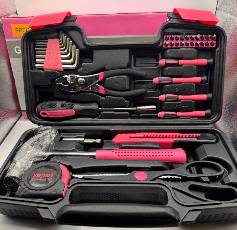 precision tools general tool set 39 piece pink color - Image 4 of 4