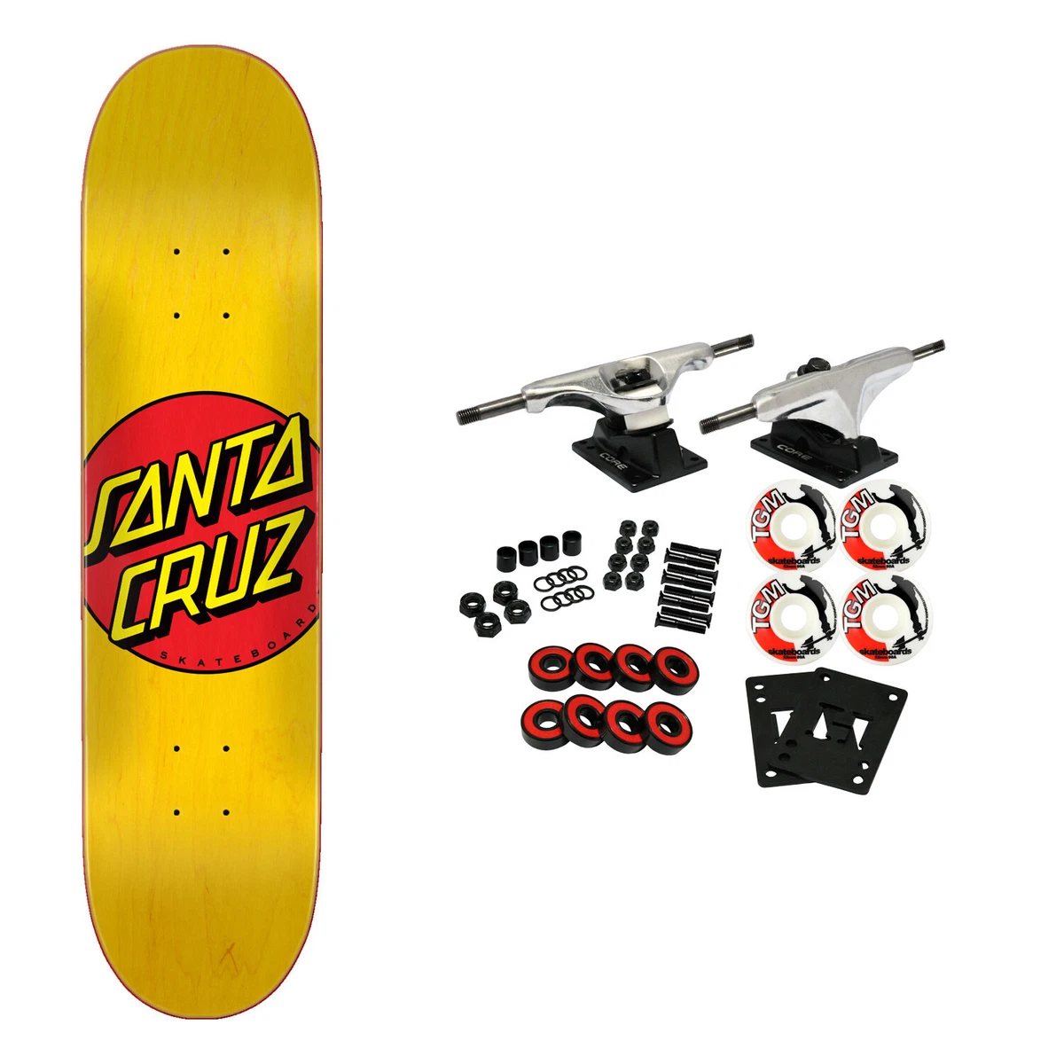 Skateboard Complet Santa Cruz 'Screaming Hand' - Planche Classique Vintage - Occasion