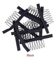 Black Wig Combs For Wig Making And Hair Pack Of 10