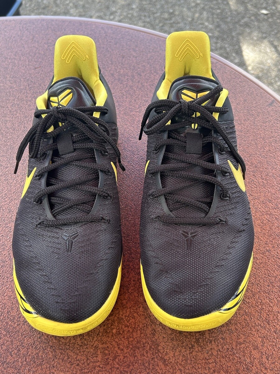 NEW NIKE KOBE A.D. 'OREGON' BLACK/YELLOW BASKETBALL SNEAKERS