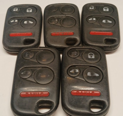 LOT OF 5 OEM HONDA STANDARD KEY FOB REMOTES OUCG8D-440H-A 5 BUTTONS