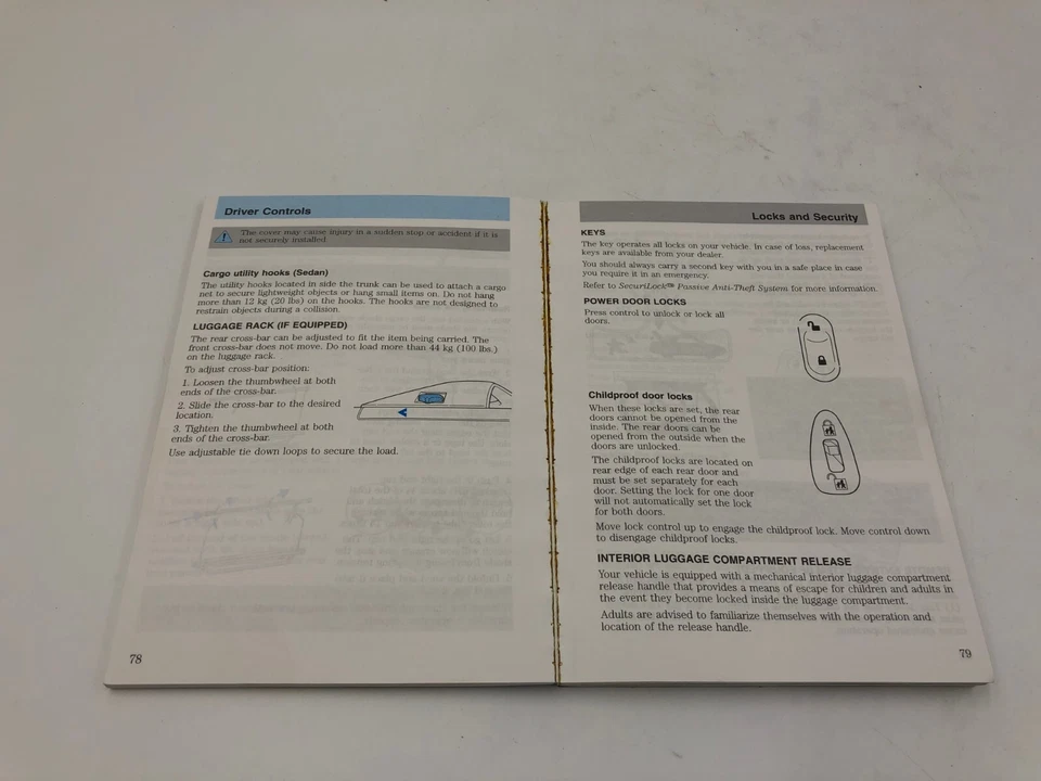 2002 Mercury Sable Owners Manual OEM C03B05048 - Image 2 of 4