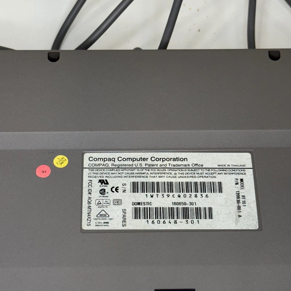 Compaq Keyboard Vintage Computer Keyboard Wired 120656-001 A - Image 3 of 3