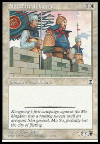 Shu Elite Infantry NM, English MTG Portal 3 Kingdoms