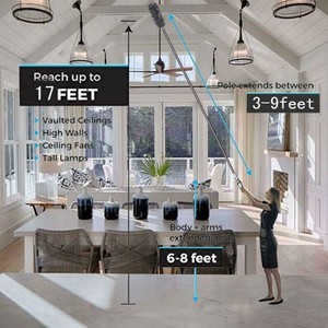 Extra Long Easy Ceiling Duster Telescopic Extending Handle