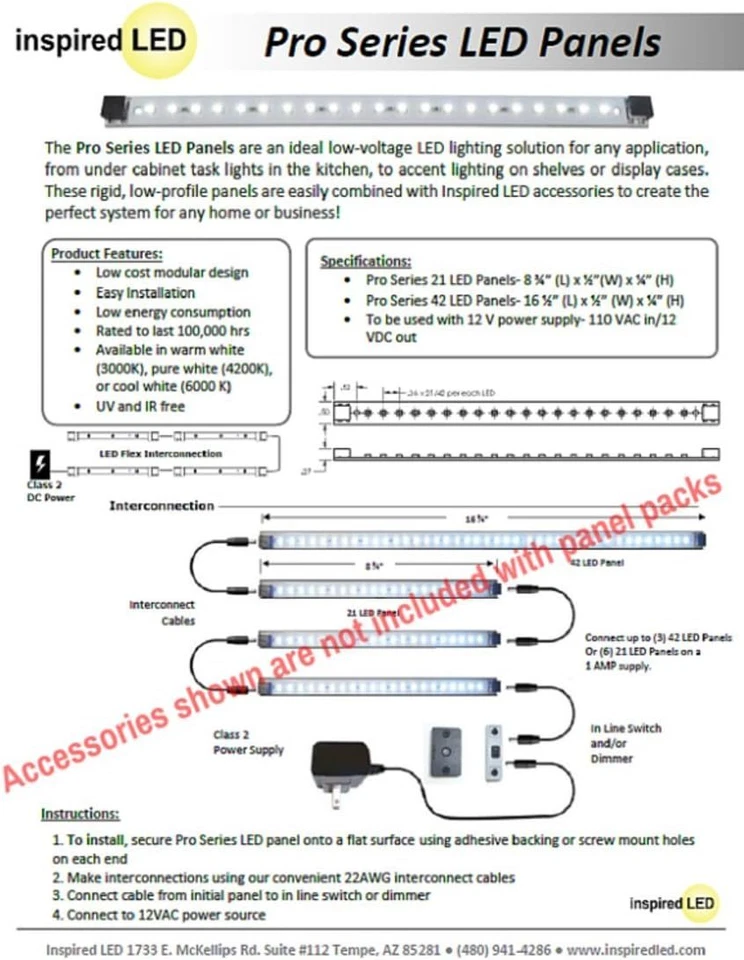 Inspired LED | Pro Series | 42 6 Panel 1 Count (Pack of 1), Warm White - Image 2 of 3