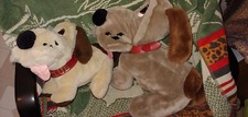 2 Vintage Animal Playthings Inc. Kennel Club Plush Dogs 1986