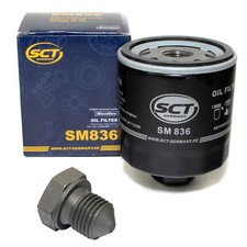 Ölfilter SM 836 Ölablassschraube für Audi A1 A3 Seat Skoda Fabia Yeti VW Polo