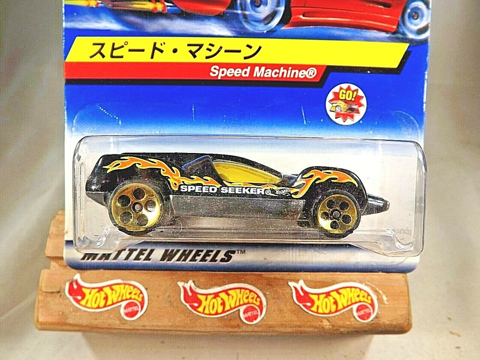 1998 Hot Wheels Japanese Card 1088 SPEED MACHINE Black w/Gold 5Dot