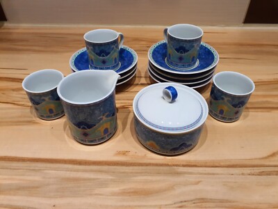 Eschenbach Living Colours 579 PATCHWORK Espresso Tasse & Unterteller