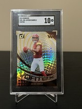 Jayden Daniels RC 2024 Donruss Vortex #VOR-JDA Commanders SGC 10 GM 🔥 Rookie  