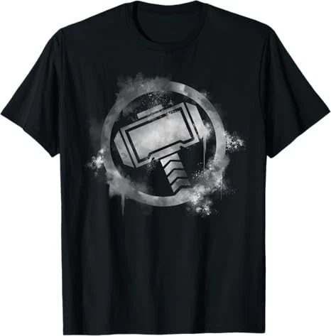Marvel Avengers Endgame Thor Spray Paint Logo T-Shirt