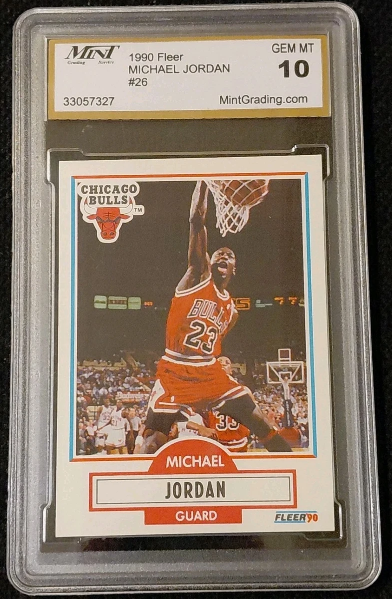 michael jordan rookie card graded 10 1998 Fleer '86 Overstamp Signature Series 23KT Gold Prism Holo Refractor 1995 Upper Deck Gold SP