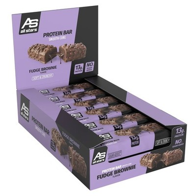 (54,39EUR/kg) All Stars - Smooth Core Protein Bar 12 x 45g Riegel + Bonus