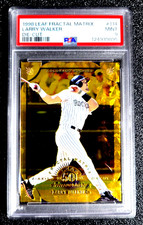 1998 PSA 9 MINT LARRY WALKER LEAF FRACTAL MATRIX DIE-CUT G7023