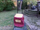 VTG Maggie Brown Quilted Floral Travel Rolling Luggage Zipper Bag w/ Handle EUC — photo 1