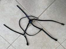 BLACK GRACKLE nose band traditional headpiece COB size