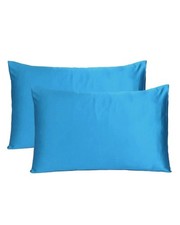 Set of 2 Silky Satin Pillowcase Pillow Case Cushion Cover Queen 20 30in