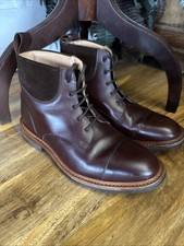 Trickers boots Size 9.5 Charles Padded Ankle Brown Leather Classic country Boots