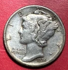 1936D US Mercury SILVER Dime "Denver" Mint! XF! SHARP! Old US Coin!