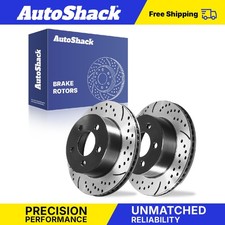 Front Drilled Slotted Brake Rotors for Jeep Cherokee 1999-2006 TJ Wrangler