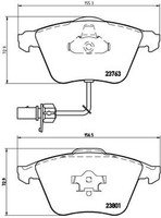 Brembo Bremsbelagsatz Scheibenbremse Prime P 85 084 FüR Audi A6 A4 A8 Seat Exeo