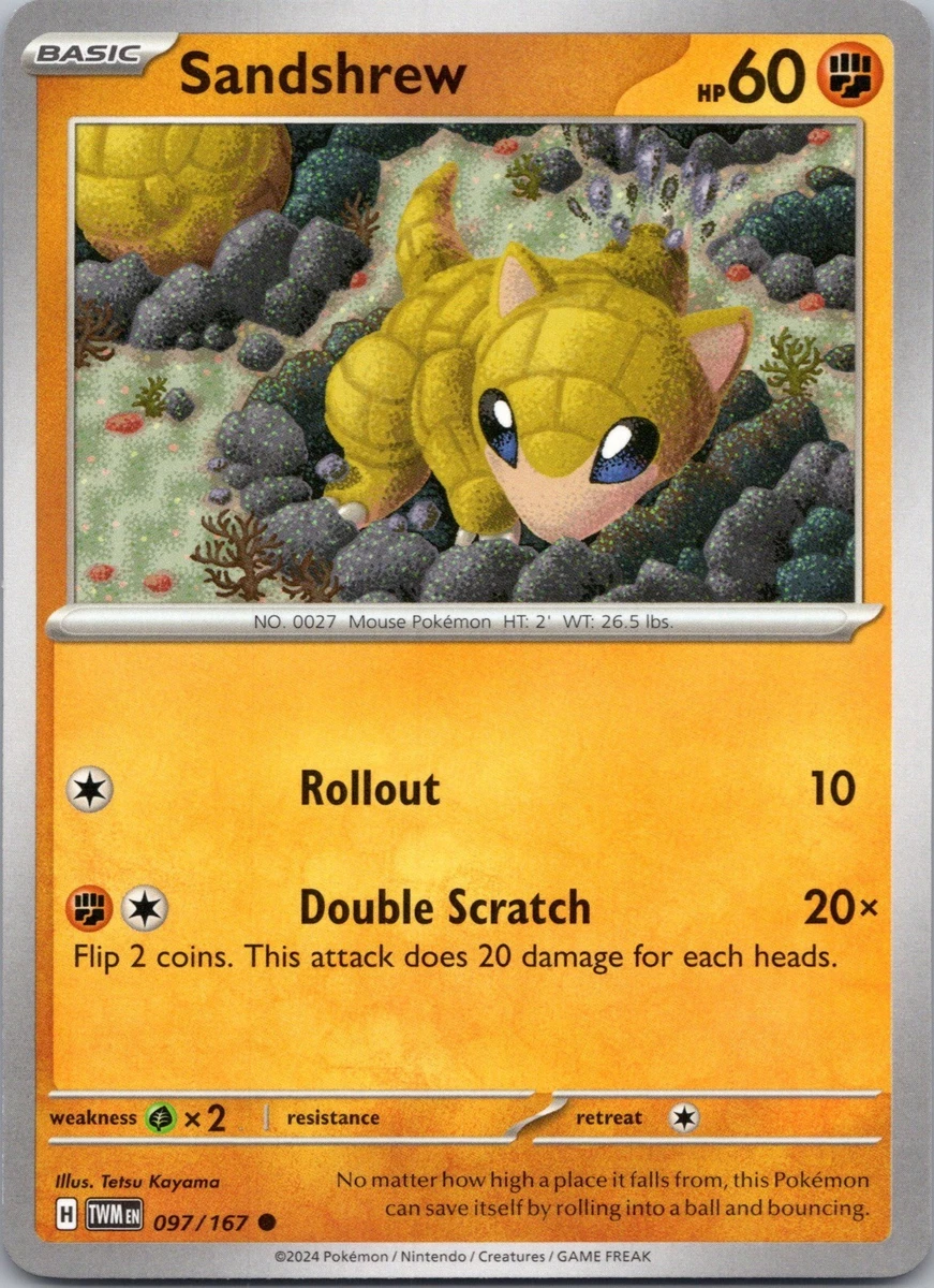 Preços baixos em Cartões colecionáveis individuais Sandshrew In